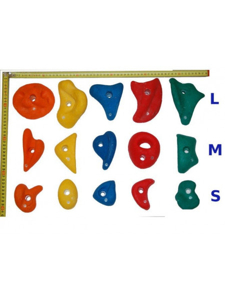 Зачепи для скеледрому пластикові-S 5 шт Зачепи для скеледрому пластикові-S 5 шт