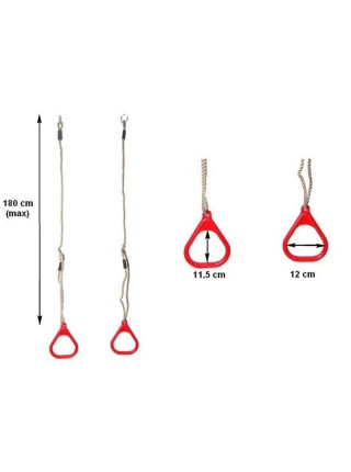 Кільця гімнастичні для дитячих майданчиків