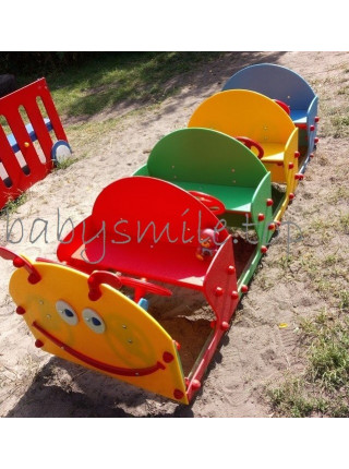 Машинка для дитячого майданчика Гусеничка Машинка для дитячого майданчика Гусеничка