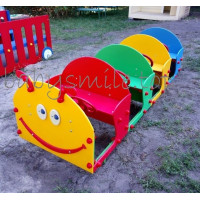 Машинка для дитячого майданчика Гусеничка