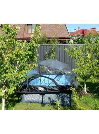 Басейн EXIT з куполом 300х200х65 см "камінь"