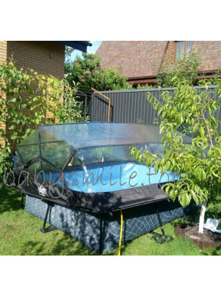 Басейн EXIT з куполом 300х200х65 см "камінь"