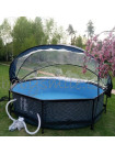 Басейн круглий з куполом EXIT камінь 300 х 76 см