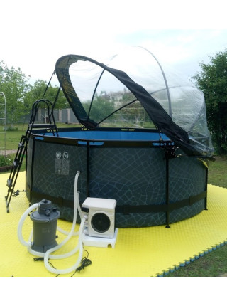 Басейн EXIT с куполом "камінь" 360х122 см + тепловий насос Басейн EXIT с куполом "камінь" 360х122 см + тепловий насос
