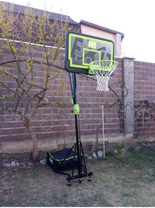 Стойка баскетбольная мобильная EXIT Galaxy black + кольцо с амортизацией