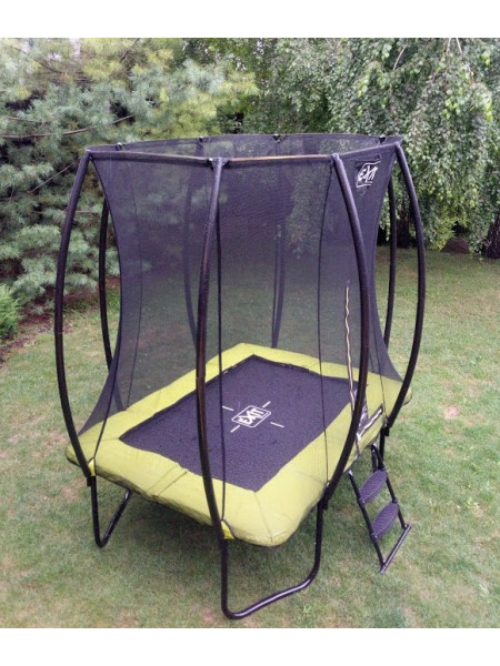 Батут EXIT Silhouette прямокутний 153x214 зелений