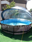 Басейн EXIT круглий 360 см з куполом, "камінь"