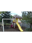 Будиночок дерев'яний з гойдалкою і гіркою Spielplatz