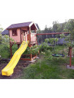 Будиночок дерев'яний з гойдалкою і гіркою Spielplatz
