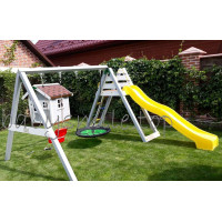 Ігровий майданчик + будиночок дерев'яний Spielplatz