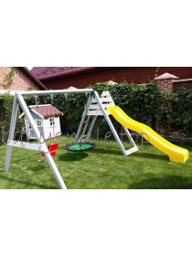 Ігровий майданчик + будиночок дерев'яний Spielplatz