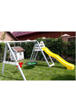 Игровая площадка + домик деревянный Spielplatz