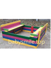  Дитяча пісочниця з кришкою кольорова 1.5х1.5м