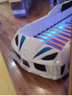 Ліжко машинка Audi біла 