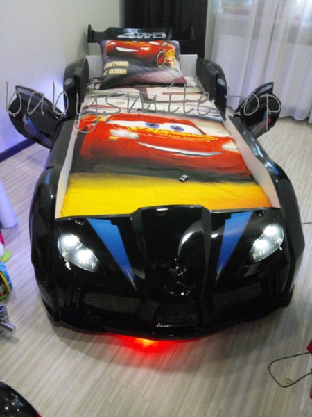 Ліжко машинка Audi чорна Туреччина Ліжко машинка Audi чорна Туреччина