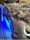 Ліжко машинка BMW біле пластикове