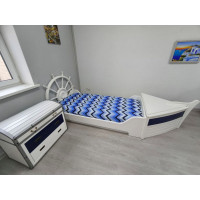 Дитяче ліжко Човник + Комод-Скриня