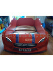 Ліжко машина GT з підсвіткою 80х160 Червона