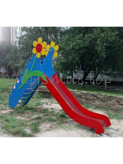  Гірка для дитячого майданчика Квіточка