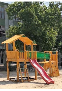 Игровая площадка Jungle Chalet Bridge Module