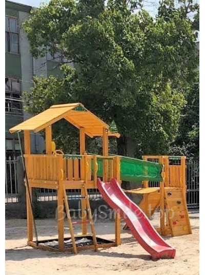 Игровая площадка Jungle Chalet Bridge Module