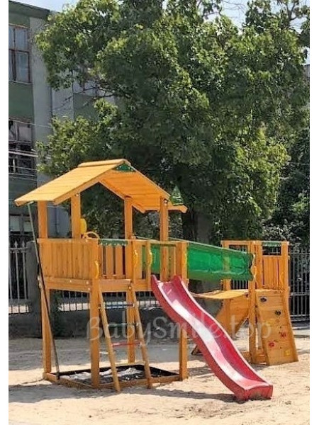 Игровая площадка Jungle Chalet Bridge Module