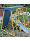 Дитячий спортивний комплекс для вулиці з скелелазкою