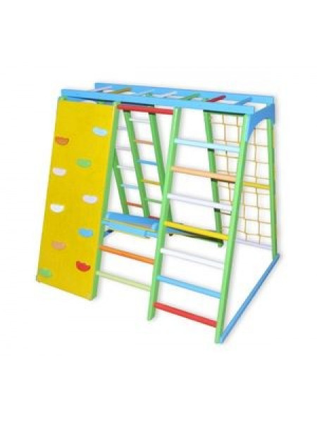 Дитячий спортивно-ігровий комплекс Скелелаз з бука (кольоровий) Дитячий спортивно-ігровий комплекс Скелелаз з бука (кольоровий)