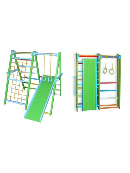 Дитячий ігровий комплекс розкладний кольоровий Динозаврик (бук) Дитячий ігровий комплекс розкладний кольоровий Динозаврик (бук)