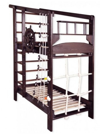 Двох'ярусне спортивне ліжко Юнга в тонуванні