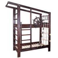 Двох'ярусне спортивне ліжко Юнга в тонуванні