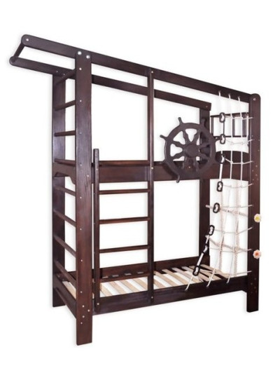 Двох'ярусне спортивне ліжко Юнга в тонуванні