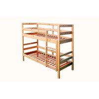 Ліжко двох'ярусне з сосни