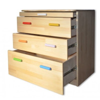 Комод дитячий з сосни натуральний колір