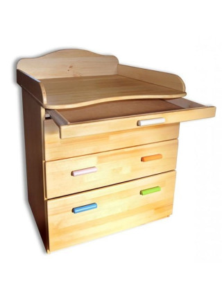 Комод з пеленальним столиком із сосни