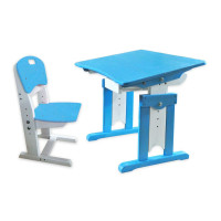 Комплект - парта і стільчик зростаючі із сосни Арлекін