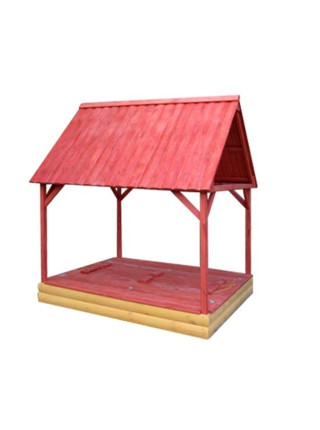 Пісочниця 150 см кольорова з кришкою і дахом Пісочниця 150 см кольорова з кришкою і дахом