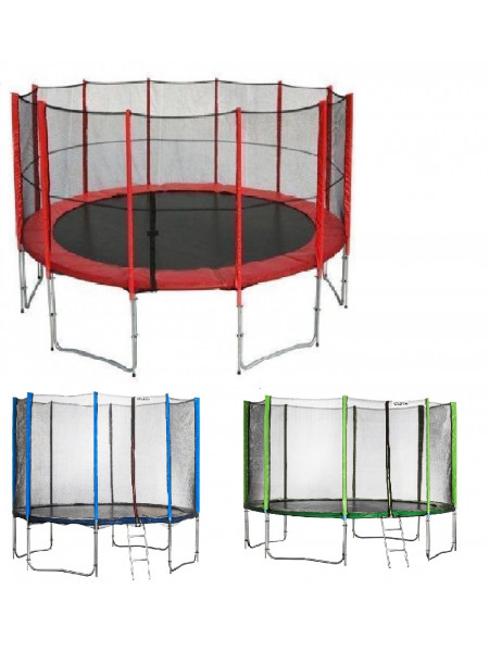 Батут Атлет 435 см з сіткою і подвійними опорами Батут Атлет 435 см з сіткою і подвійними опорами