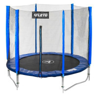 Батут Атлето 183см с сеткой и лесенкой синий