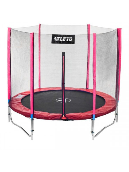 Батут Атлето червоний 183 см з драбинкою Батут Атлето червоний 183 см з драбинкою