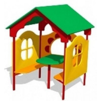 Ігровий будиночок зі столом і лавками Квітковий