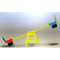 Гойдалка-балансир дитяча зі спинкою