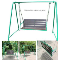 Качели-лавка садовые на цепях