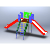 Гірка з двома спусками Роза вітрів