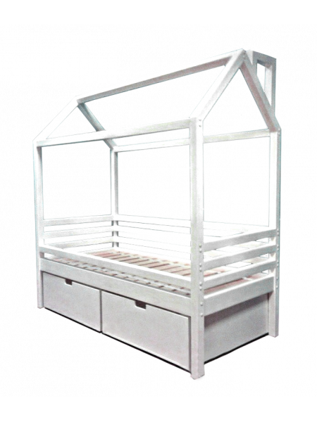 Ліжко-будиночок з ящиками (вільха, ясен, дуб)