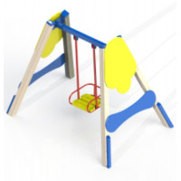 Гойдалка одинарні дерев'яна