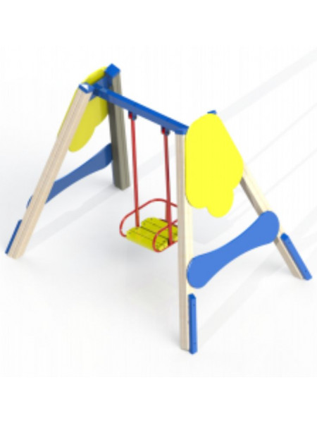 Гойдалка одинарні дерев'яна