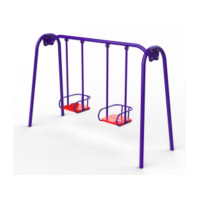 Гойдалка подвійна на металевій стійці