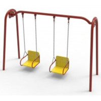 Гойдалка подвійна на ланцюгах