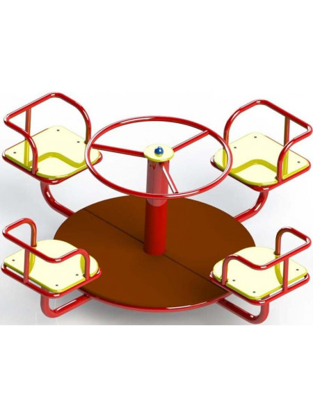 Карусель для дитячого майданчика чотиримісна